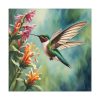 101419-281.jpg Hummingbird Flower Art Standard Canvas