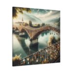 Bridge Adorned with 'Locks of Love Standard Canvas