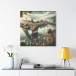 Bridge Adorned with 'Locks of Love Standard Canvas - Image 3