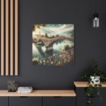 Bridge Adorned with 'Locks of Love Standard Canvas - Image 4