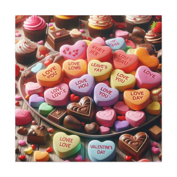 101419-291.jpg Colorful Candy Hearts Standard Canvas