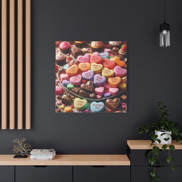 101419-293.jpg Colorful Candy Hearts Standard Canvas
