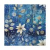 101419-31.jpg Blue Floral Seamless Pattern Standard Canvas