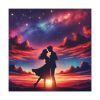 101419-311.jpg Romantic Silhouettes of a Couple Standard Canvas