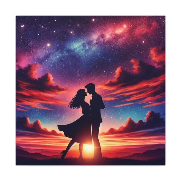 101419-311.jpg Romantic Silhouettes of a Couple Standard Canvas