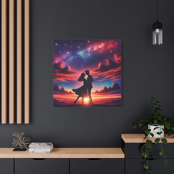101419-313.jpg Romantic Silhouettes of a Couple Standard Canvas