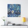 101419-32.jpg Blue Floral Seamless Pattern Standard Canvas