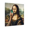 101419-335.jpg Mona Lisa Talking on a Smartphone Standard Canvas