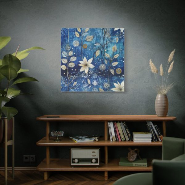 101419-34.jpg Blue Floral Seamless Pattern Standard Canvas