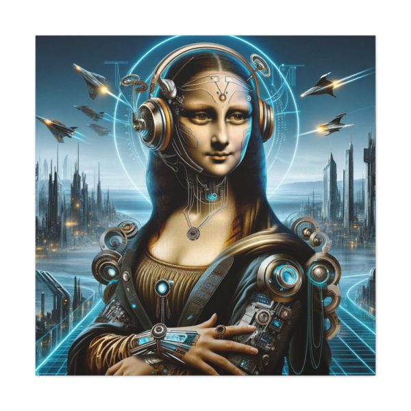 101419-351.jpg Mona Lisa Reimagined in a Futuristic Setting Standard Canvas