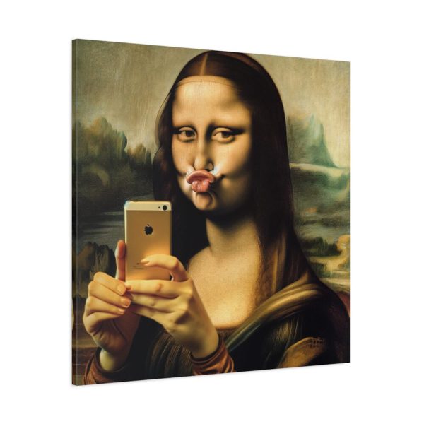 101419-360.jpg Mona Lisa Making a Duckface Standard Canvas