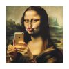 101419-361.jpg Mona Lisa Making a Duckface Standard Canvas