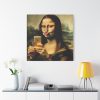 101419-362.jpg Mona Lisa Making a Duckface Standard Canvas