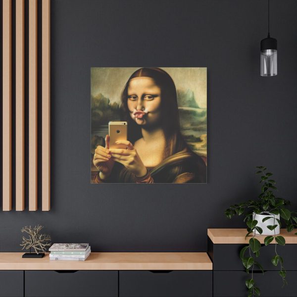 101419-363.jpg Mona Lisa Making a Duckface Standard Canvas