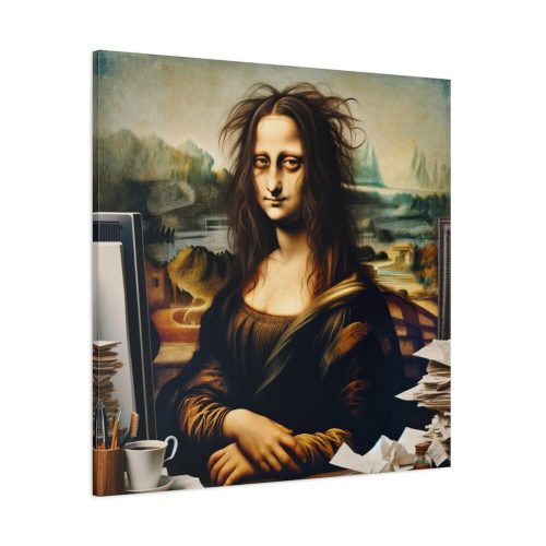 101419-365.jpg Mona Lisa Very Tired From Work Standard Canvas