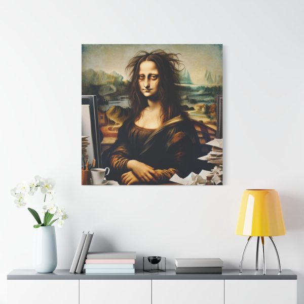 101419-367.jpg Mona Lisa Very Tired From Work Standard Canvas
