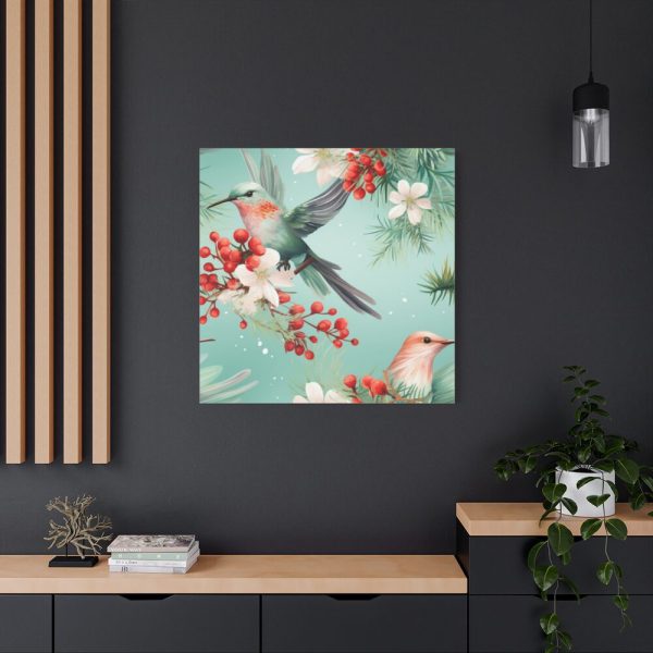 101419-373.jpg Seamless Hummingbird Holiday Standard Canvas