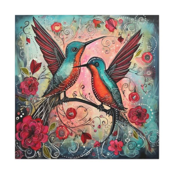 Pair of Hummingbirds Standard Canvas