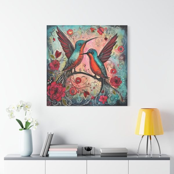 Pair of Hummingbirds Standard Canvas