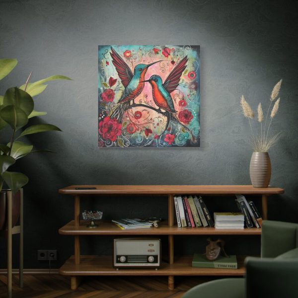 Pair of Hummingbirds Standard Canvas