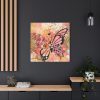 101419-43.jpg Tropical Flower Butterfly Art Standard Canvas
