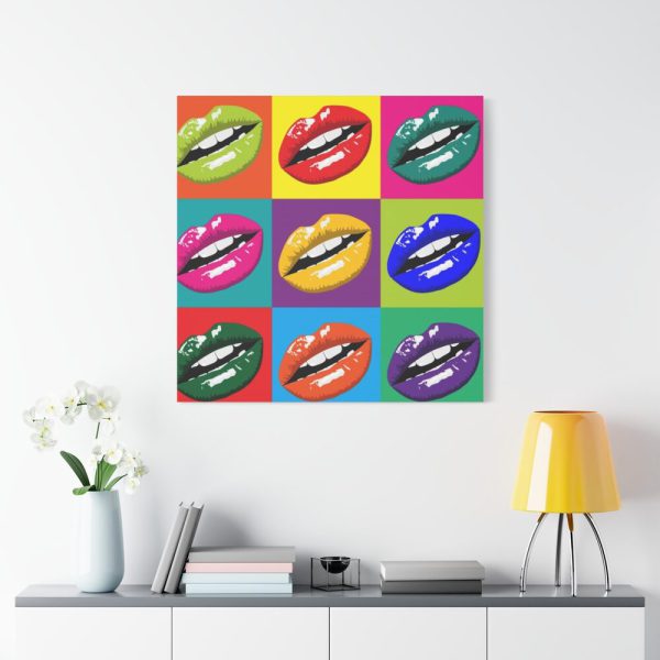 101419-52.jpg Mouth Lips Pop Art Standard Canvas