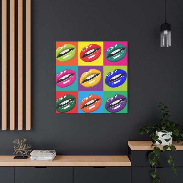 101419-53.jpg Mouth Lips Pop Art Standard Canvas