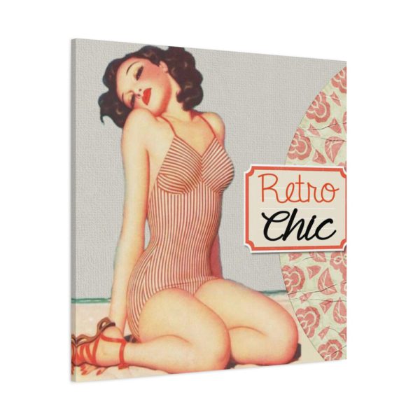 101419-55.jpg Retro Pin-up Lady Art Collag Standard Canvas