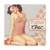 101419-56.jpg Retro Pin-up Lady Art Collag Standard Canvas