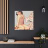 101419-58.jpg Retro Pin-up Lady Art Collag Standard Canvas