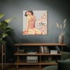 101419-59.jpg Retro Pin-up Lady Art Collag Standard Canvas