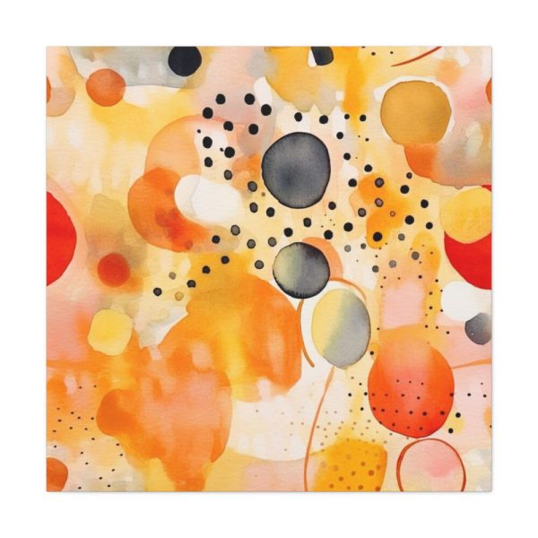 101419-6.jpg Orange Yellow Abstract Artwork Standard Canvas