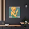 101419-63.jpg Retro Smoking Lady Standard Canvas