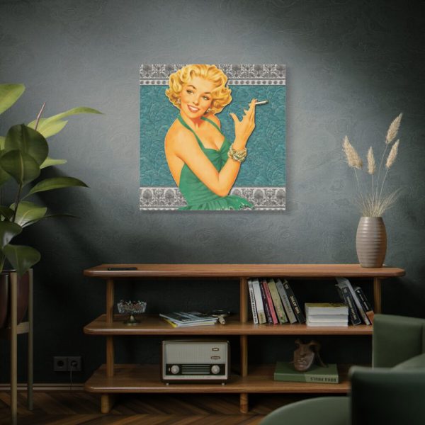 101419-64.jpg Retro Smoking Lady Standard Canvas