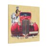 101419-75.jpg Car And Woman Vintage Standard Canvas