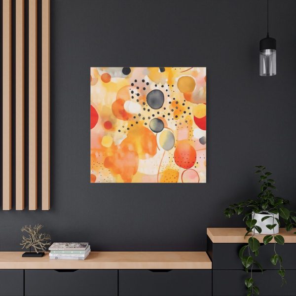 101419-8.jpg Orange Yellow Abstract Artwork Standard Canvas