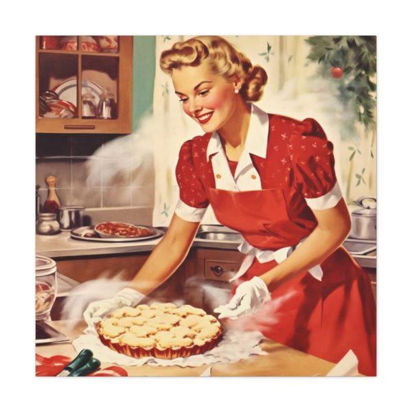 101419-81.jpg Christmas Woman From 1950 Standard Canvas
