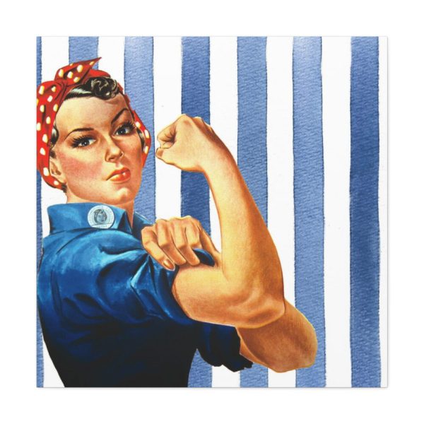 101419-86.jpg Retro Woman We Can Do It Standard Canvas