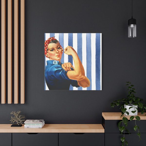 101419-88.jpg Retro Woman We Can Do It Standard Canvas