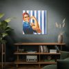 101419-89.jpg Retro Woman We Can Do It Standard Canvas