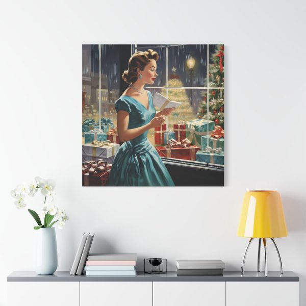 101419-92.jpg Retro 1950s Lady Christmas Standard Canvas