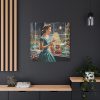 101419-93.jpg Retro 1950s Lady Christmas Standard Canvas
