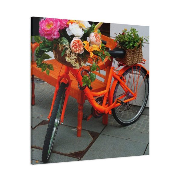 101419-95.jpg Bike Decorated With Flowers Standard Canvas