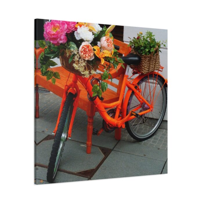 Bike Decorated With Flowers Standard Canvas - Image 1