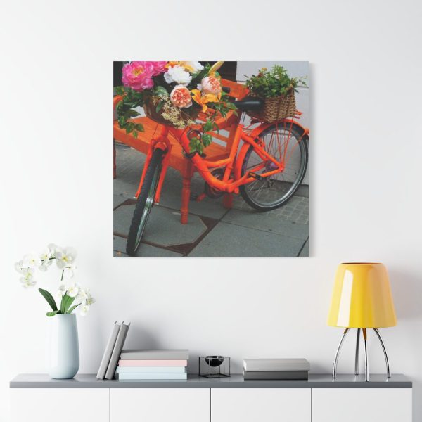 101419-97.jpg Bike Decorated With Flowers Standard Canvas