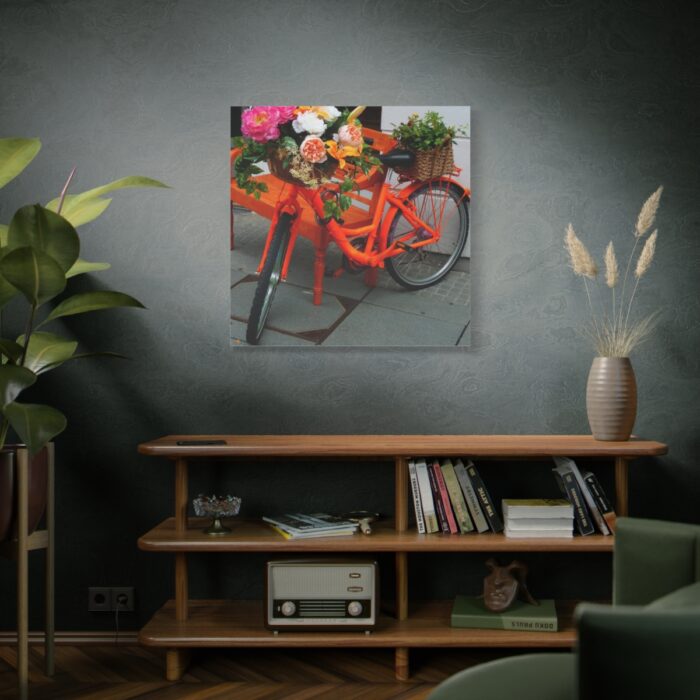 Bike Decorated With Flowers Standard Canvas - Image 5