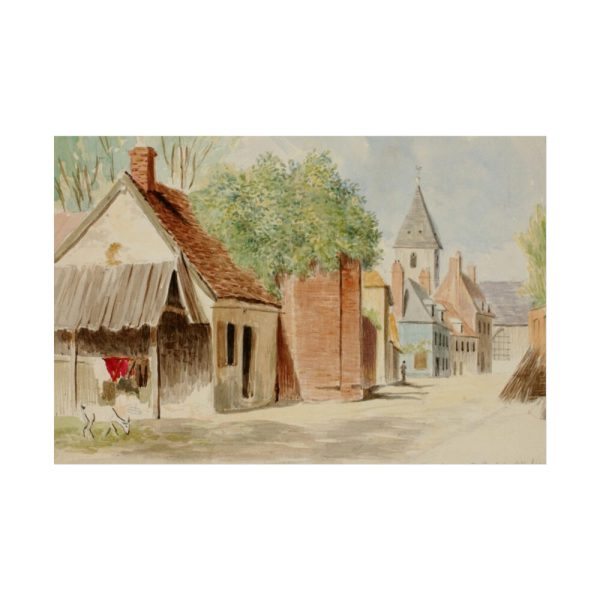 101834.jpg Rue du Puits Sale, St. Valery by Miner Kilbourne Kellogg Poster