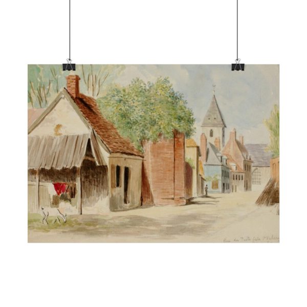 101838-1.jpg Rue du Puits Sale, St. Valery by Miner Kilbourne Kellogg Poster