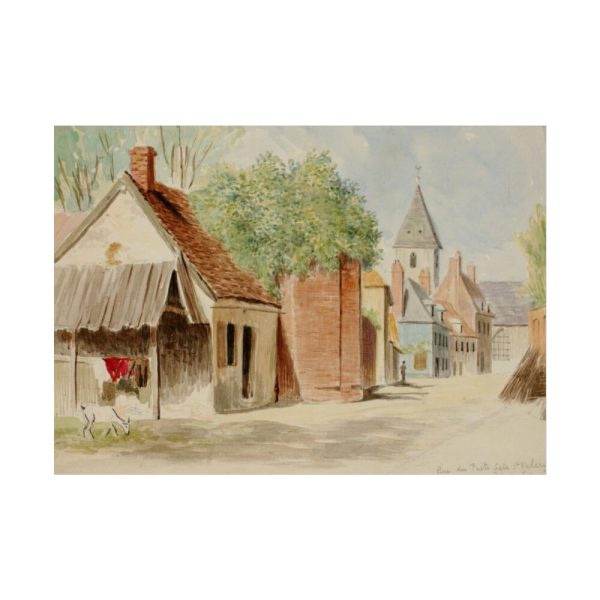 101838.jpg Rue du Puits Sale, St. Valery by Miner Kilbourne Kellogg Poster