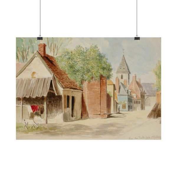 101841-1.jpg Rue du Puits Sale, St. Valery by Miner Kilbourne Kellogg Poster
